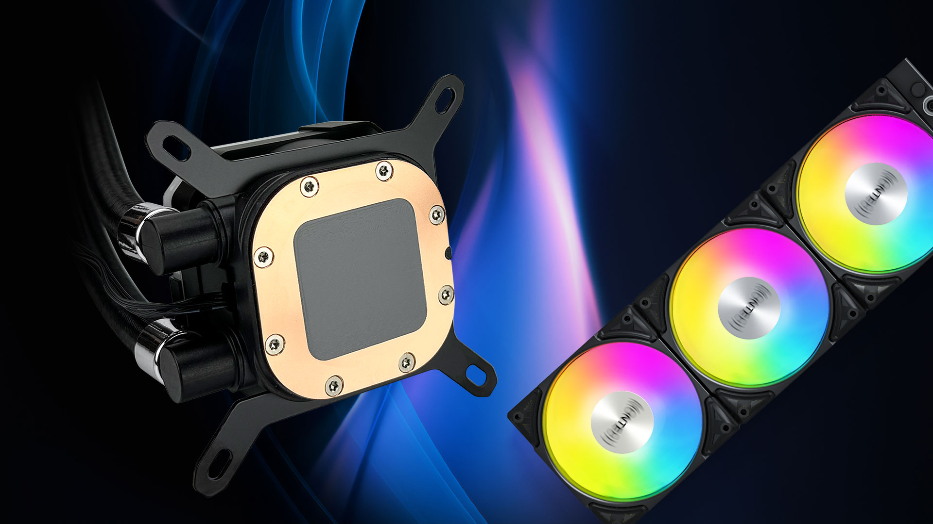 MONTECH HyperFlow ARGB 360 - AIO CPU Liquid Cooler, Supports Intel